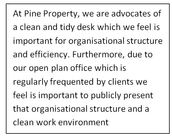office tidiness policy